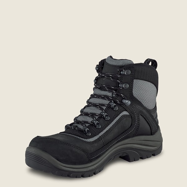 Red Wing Womens Trades - 6-inch Waterproof Safety Toe - Work Boots Black/Grey - 7283WDNVT